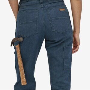 Patagonia All Seasons Hemp Double Knee Canvas Carpenter Utility Work Pant Blue 6